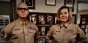 NSI GySgt Dervaes, SNSI LtCol Lia Koloski 